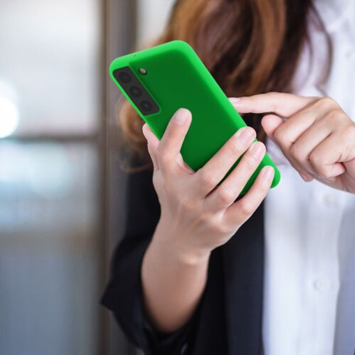 Husa Kwmobile pentru Samsung Galaxy S22, Silicon, Verde, 56758.44 fotografia produsului View 10 L