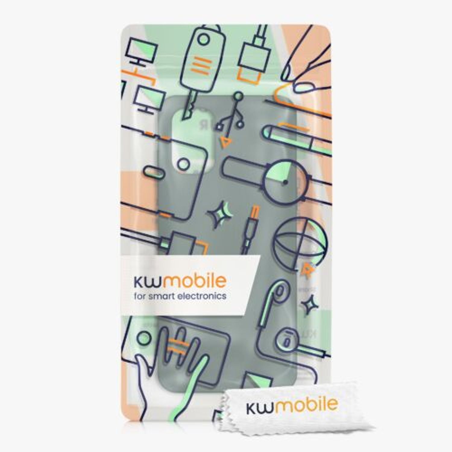 Husa Kwmobile pentru Nokia G21/G11, Silicon, Verde, 57530.169 fotografia produsului View 6 L