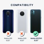Husa Kwmobile pentru Nokia G21/G11, Silicon, Verde, 57530.169 fotografia produsului View 5 S