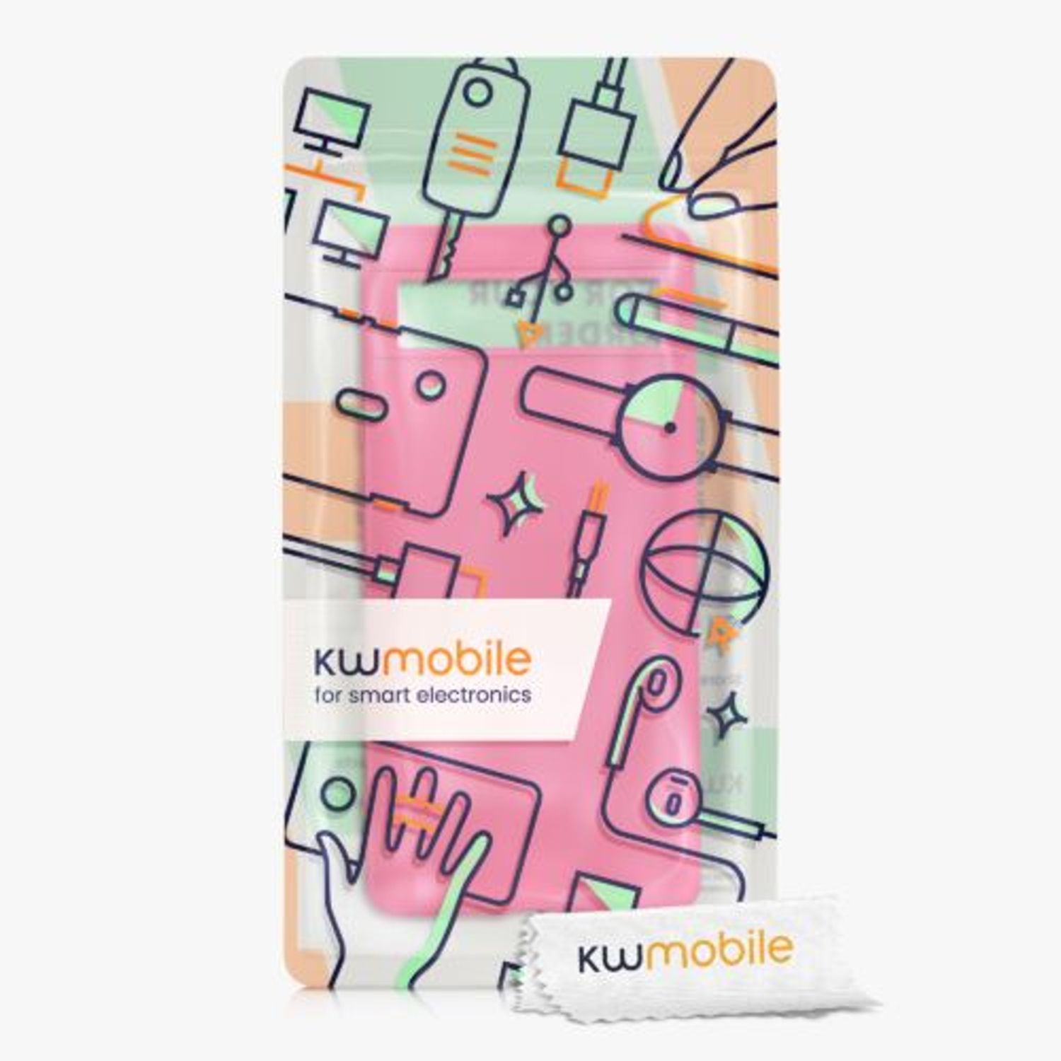 Husa Kwmobile pentru Google Pixel 6a, Silicon, Roz, 57799.77 fotografia produsului View 3 L