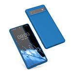 Husa Kwmobile pentru Google Pixel 6a, Silicon, Albastru, 57799.228 fotografia produsului