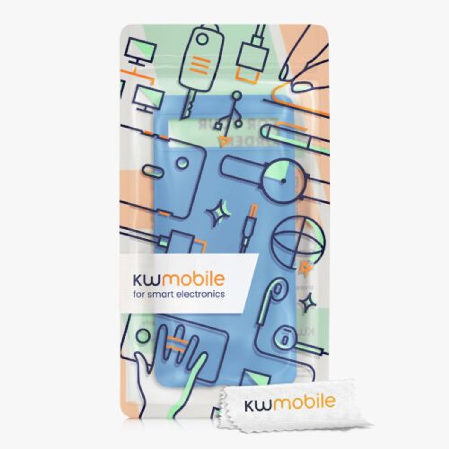 Husa Kwmobile pentru Google Pixel 6a, Silicon, Albastru, 57799.228 fotografia produsului View 4 L