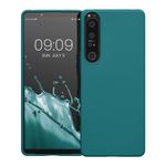 Husa Kwmobile pentru Sony Xperia 1 IV, Silicon, Verde, 58661.57 fotografia produsului