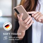 Husa Kwmobile pentru Sony Xperia 1 IV, Silicon, Crem, 58661.52 fotografia produsului View 4 S