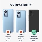 Husa Kwmobile pentru Xiaomi 12 Lite, Silicon, Transparent/Negru, 59406.01 fotografia produsului View 5 S