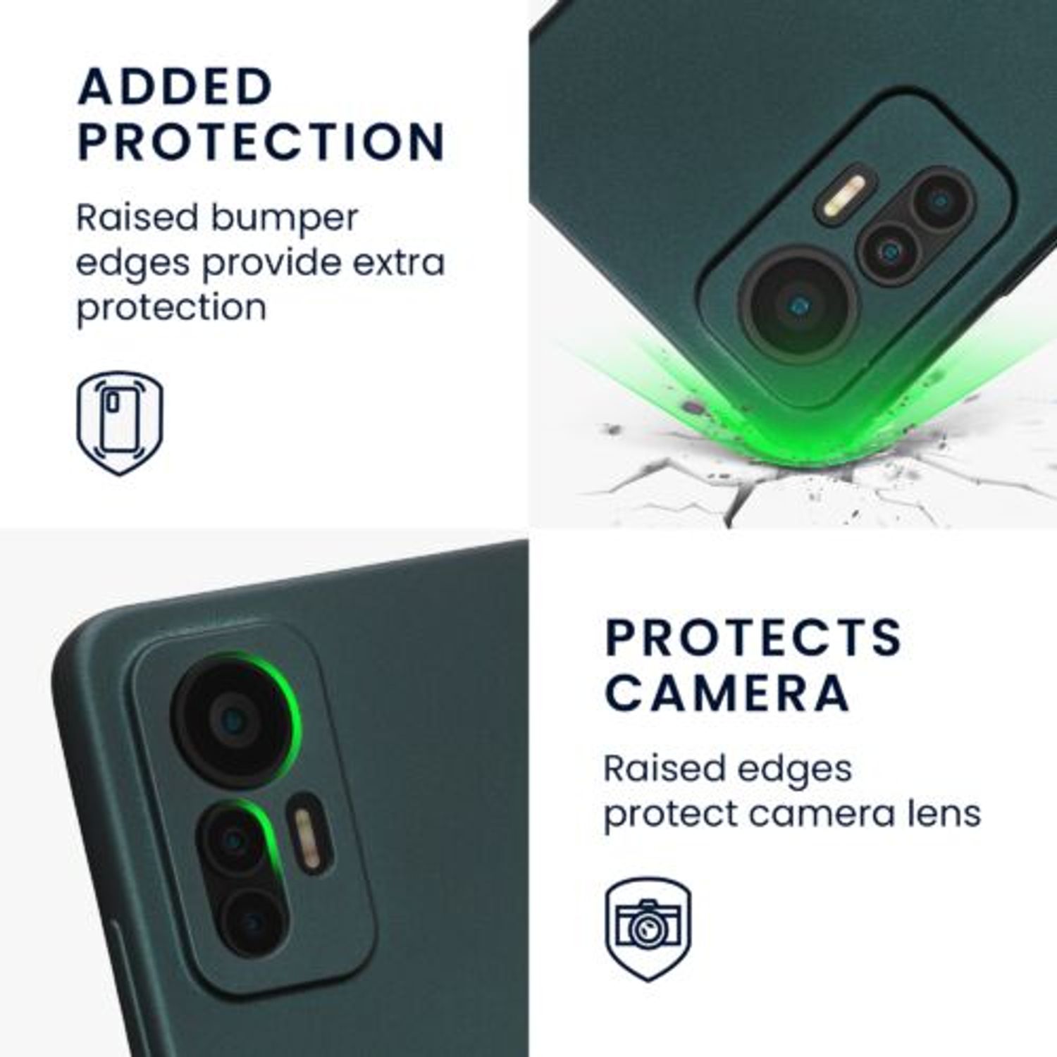 Husa Kwmobile pentru Xiaomi 12 Lite, Silicon, Verde, 59407.14 fotografia produsului View 5 L
