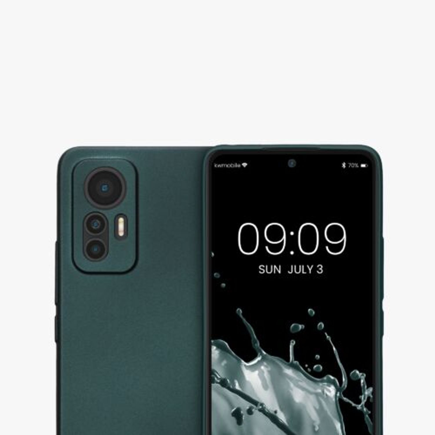 Husa Kwmobile pentru Xiaomi 12 Lite, Silicon, Verde, 59407.14 fotografia produsului View 3 L