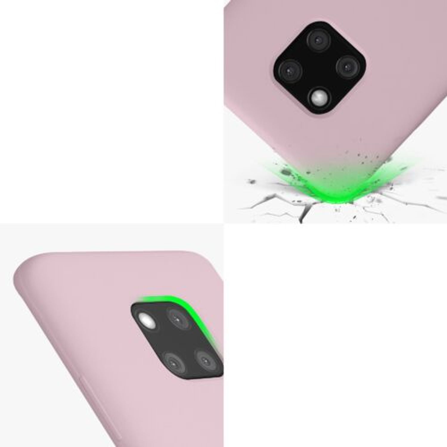 Husa Kwmobile pentru Huawei Mate 20 Pro, Silicon, Mov, 52287.140 fotografia produsului View 8 L