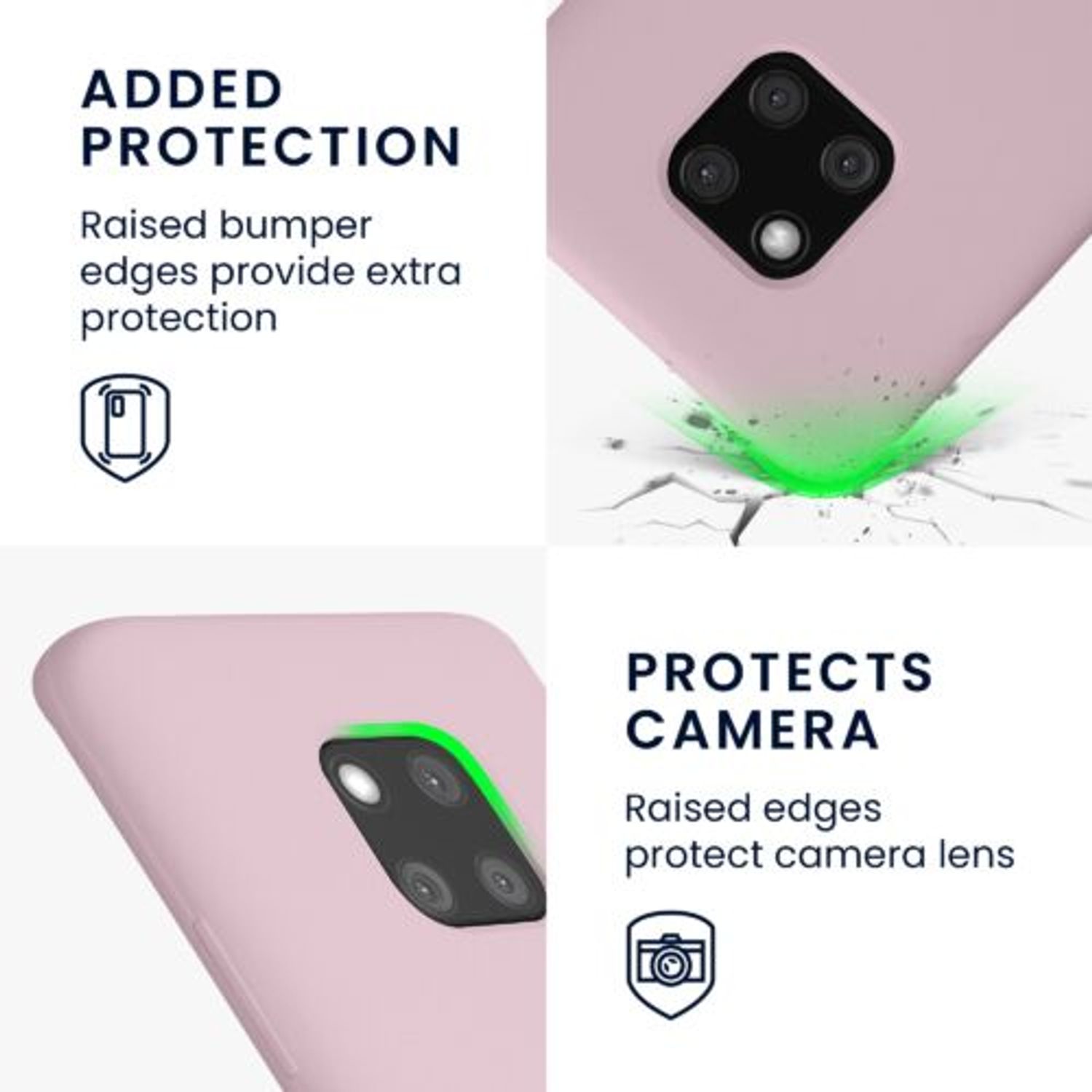 Husa Kwmobile pentru Huawei Mate 20 Pro, Silicon, Mov, 52287.140 fotografia produsului View 3 L
