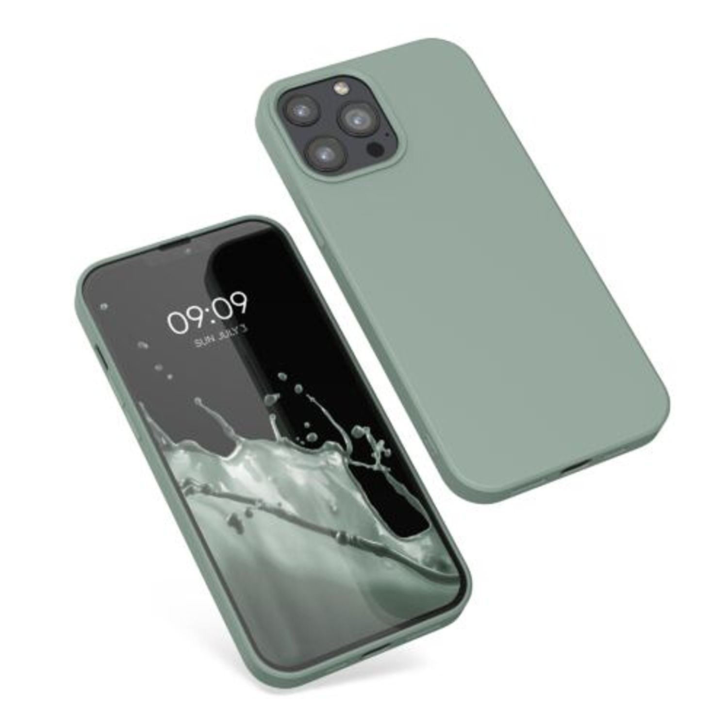 Husa Kwmobile pentru Apple iPhone 13 Pro Max, Silicon, Verde, 55975.172 fotografia produsului
