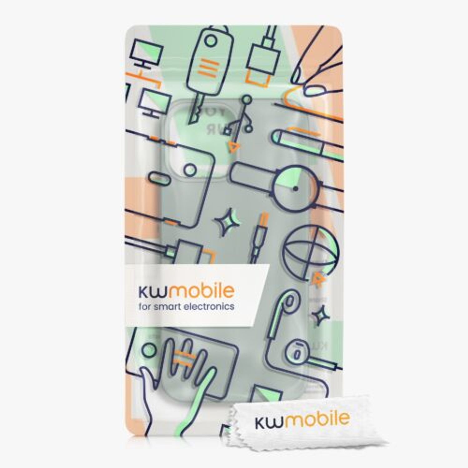 Husa Kwmobile pentru Apple iPhone 13 Pro Max, Silicon, Verde, 55975.172 fotografia produsului View 7 L