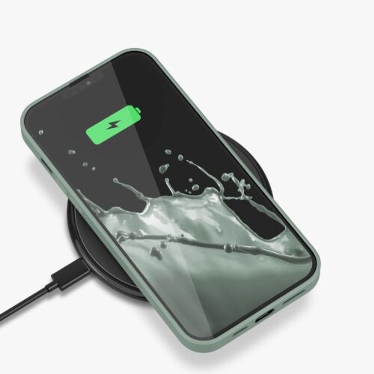 Husa Kwmobile pentru Apple iPhone 13 Pro Max, Silicon, Verde, 55975.172 fotografia produsului View 10 L