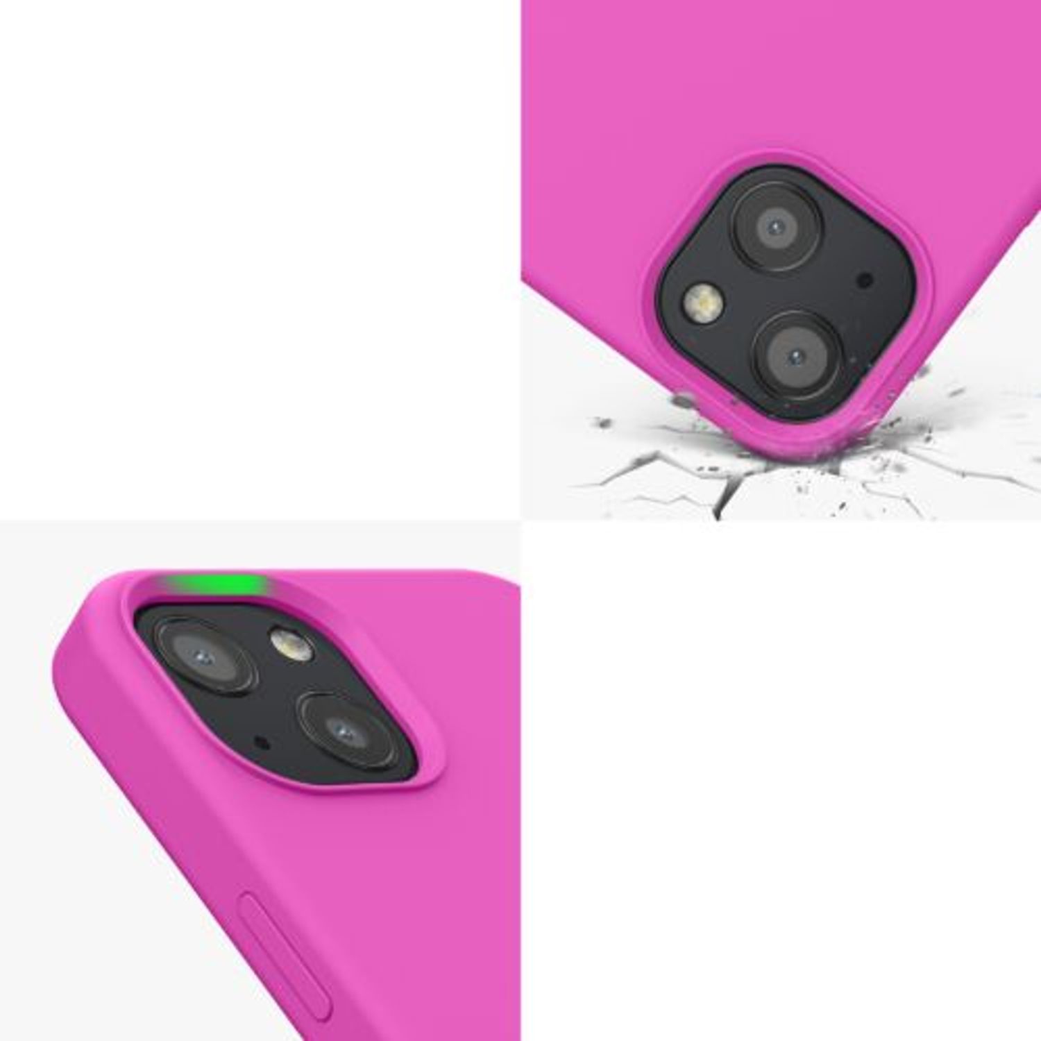Husa Kwmobile pentru Apple iPhone 13, Silicon, Mov, 55878.135 fotografia produsului View 8 L