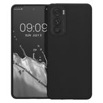 Husa Kwmobile pentru Motorola Edge 30, Silicon, Negru, 59412.47 fotografia produsului