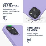 Husa Kwmobile pentru Apple iPhone 13, Silicon, Mov, 55878.108 fotografia produsului View 3 S