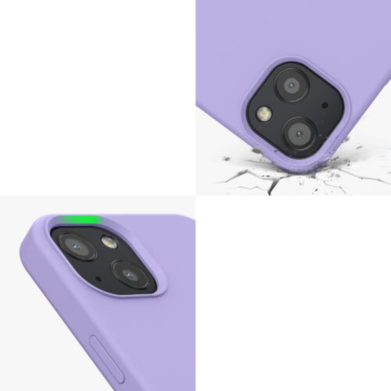Husa Kwmobile pentru Apple iPhone 13, Silicon, Mov, 55878.108 fotografia produsului View 8 L