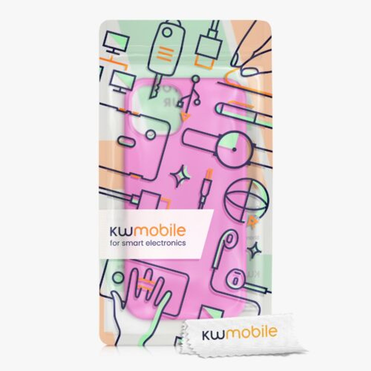 Husa Kwmobile pentru Apple iPhone 13, Silicon, Mov, 55878.135 fotografia produsului View 7 L