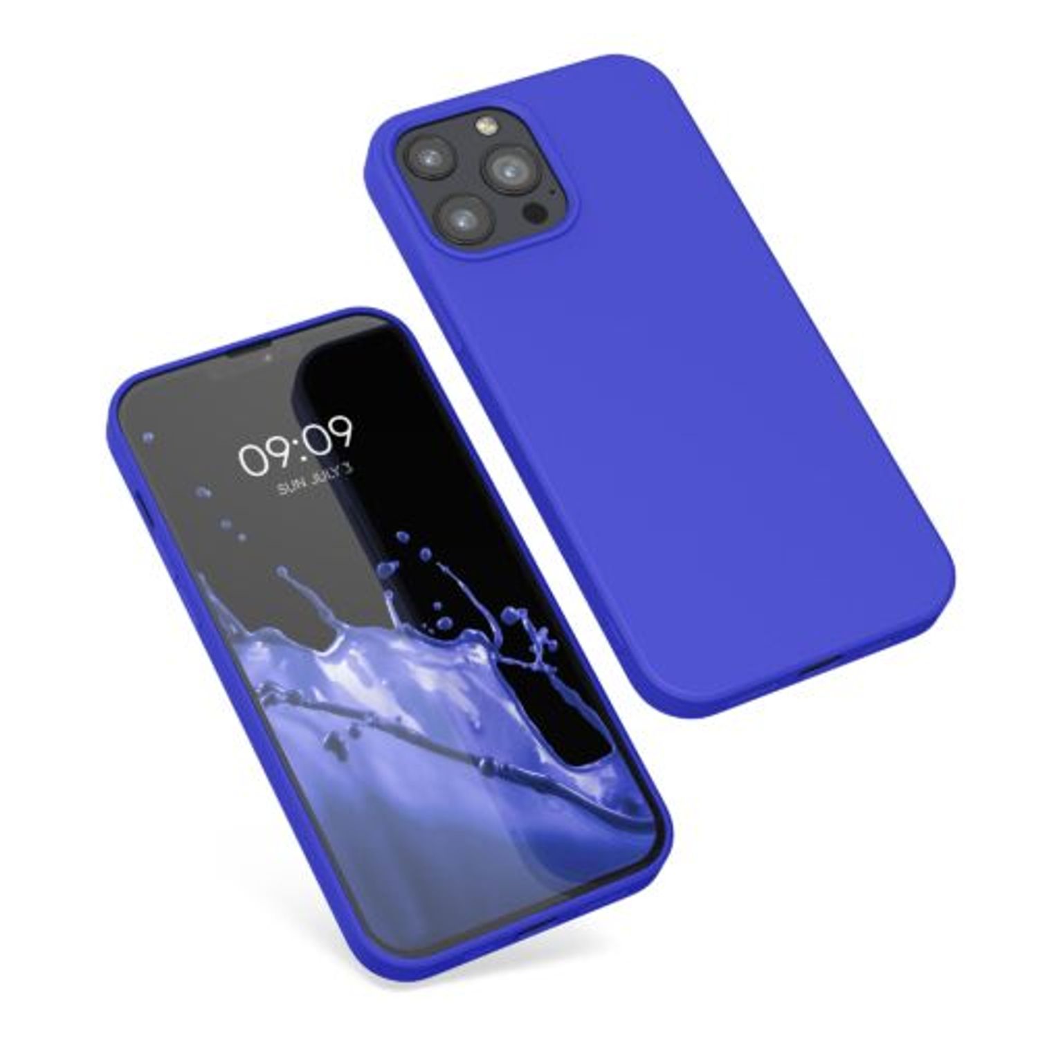 Husa Kwmobile pentru Apple iPhone 13 Pro Max, Silicon, Albastru, 55975.134 fotografia produsului
