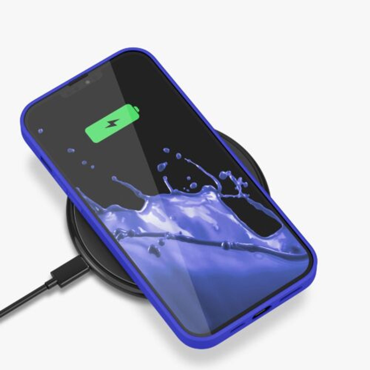Husa Kwmobile pentru Apple iPhone 13 Pro Max, Silicon, Albastru, 55975.134 fotografia produsului View 10 L