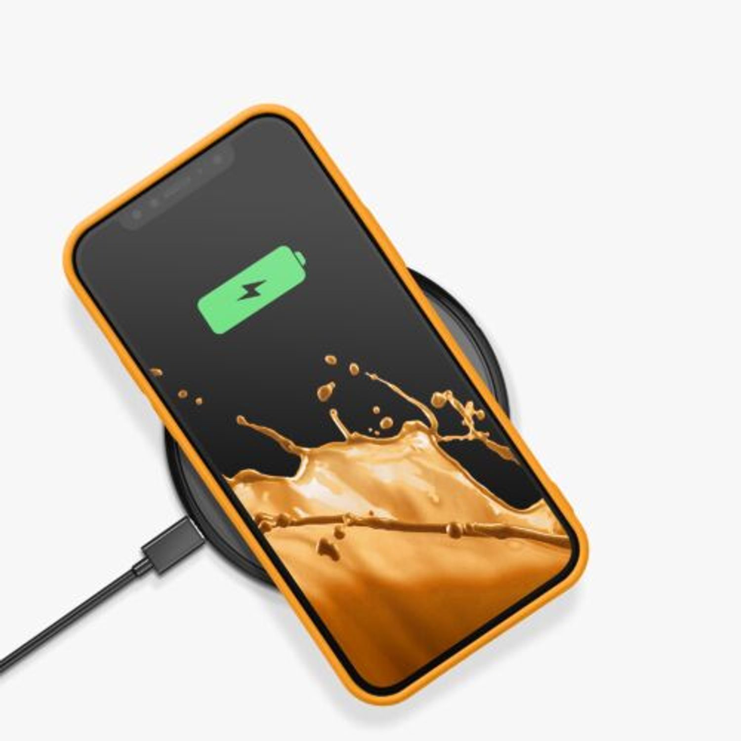 Husa Kwmobile pentru Apple iPhone 12/iPhone 12 Pro, Silicon, Portocaliu, 53844.150 fotografia produsului View 10 L