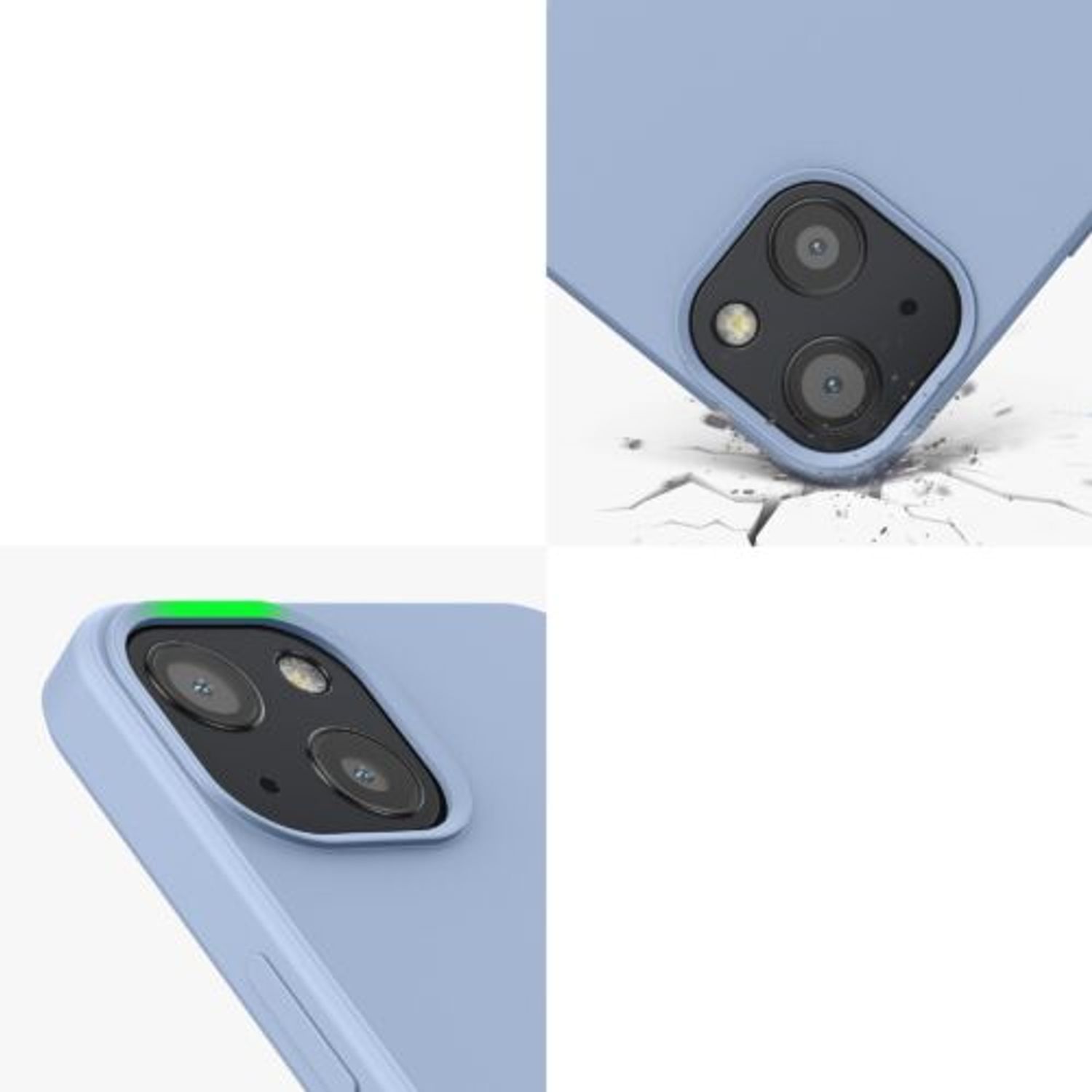 Husa Kwmobile pentru Apple iPhone 13, Silicon, Albastru, 55948.58 fotografia produsului View 8 L