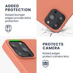 Husa Kwmobile pentru Apple iPhone 13 Pro Max, Silicon, Coral, 55975.103 fotografia produsului View 3 S