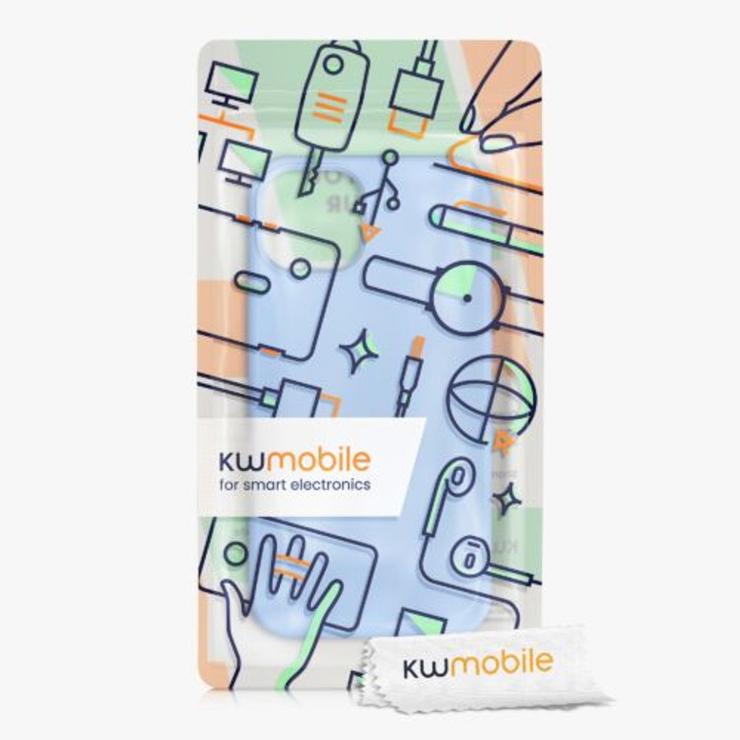 Husa Kwmobile pentru Apple iPhone 13, Silicon, Albastru, 55878.161 fotografia produsului View 7 L