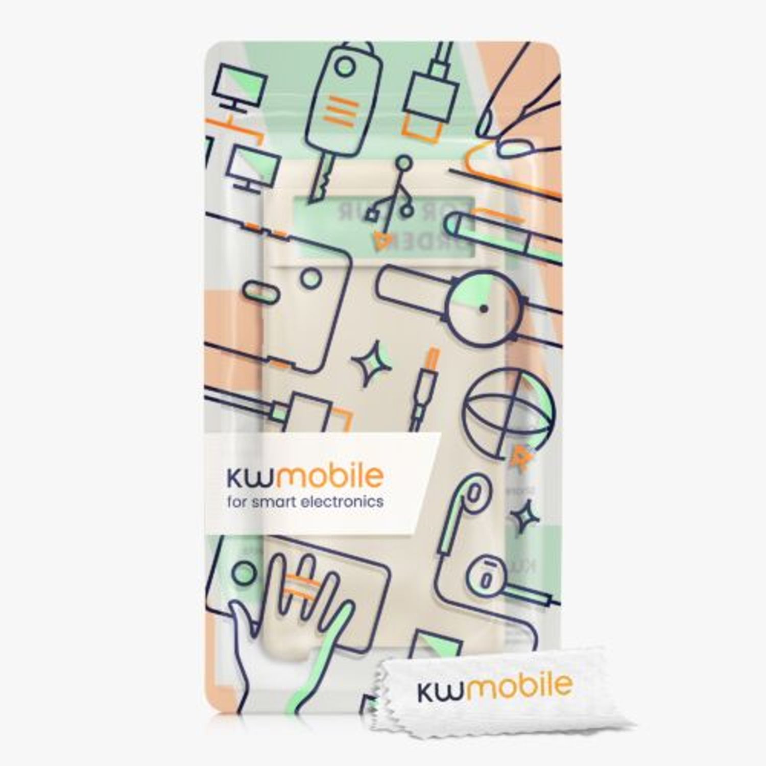 Husa Kwmobile pentru Google Pixel 6, Silicon, Crem, 55480.210 fotografia produsului View 7 L