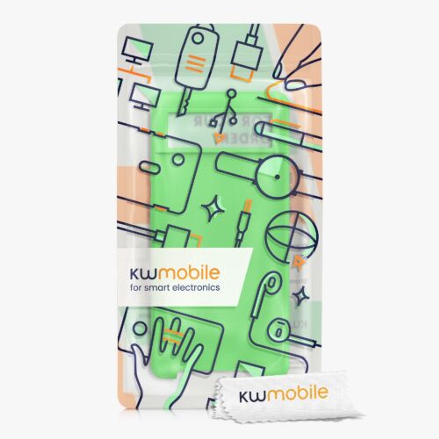 Husa Kwmobile pentru Google Pixel 6, Silicon, Verde, 55480.159 fotografia produsului View 7 L