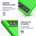Husa Kwmobile pentru Google Pixel 6, Silicon, Verde, 55480.159 fotografia produsului View 3 S