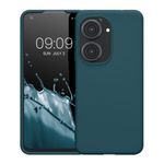 Husa Kwmobile pentru Asus Zenfone 9, Silicon, Verde, 59449.78 fotografia produsului