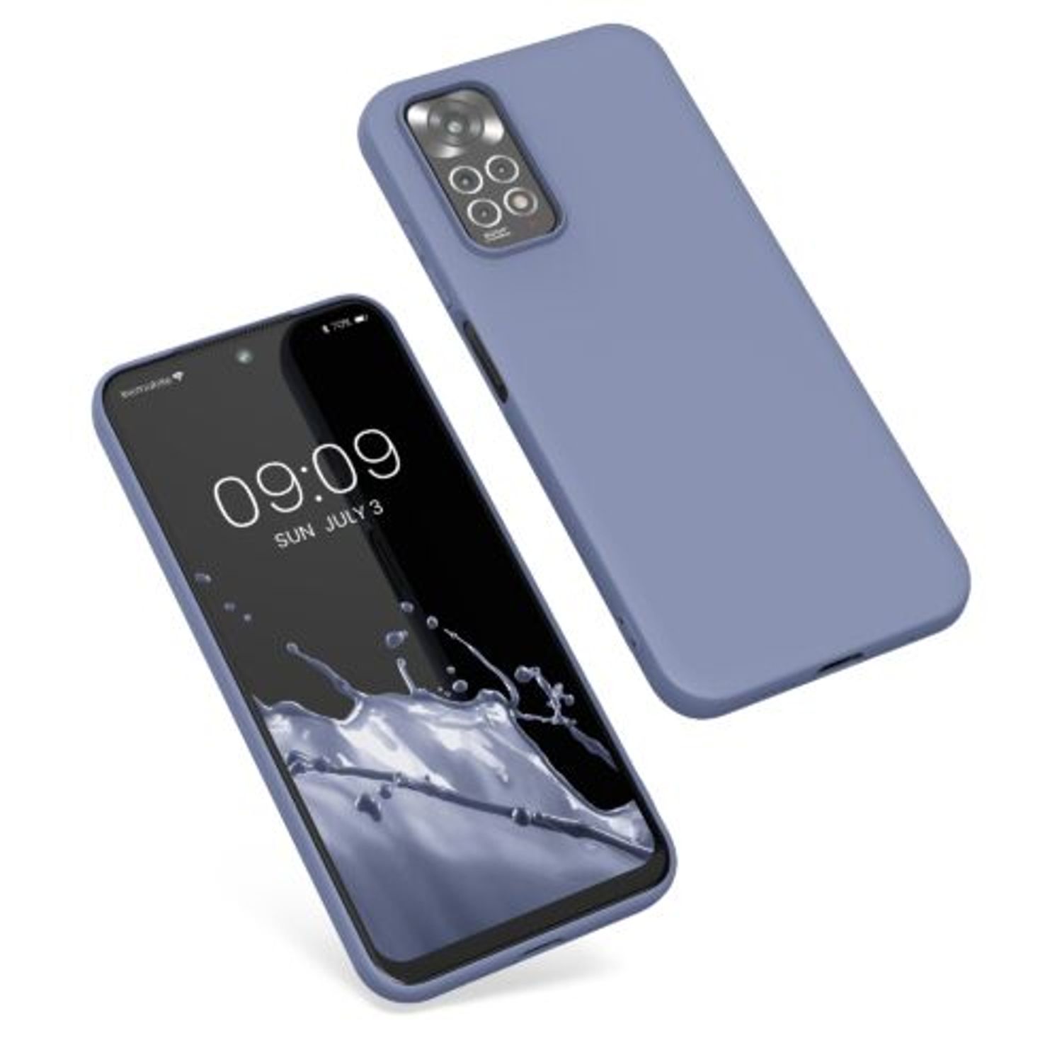 Husa Kwmobile pentru Xiaomi Redmi Note 11/Redmi Note 11s, Silicon, Albastru, 57368.12 fotografia produsului