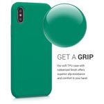Husa pentru Apple iPhone X/iPhone XS, Silicon, Verde, 46313.142 fotografia produsului View 4 S