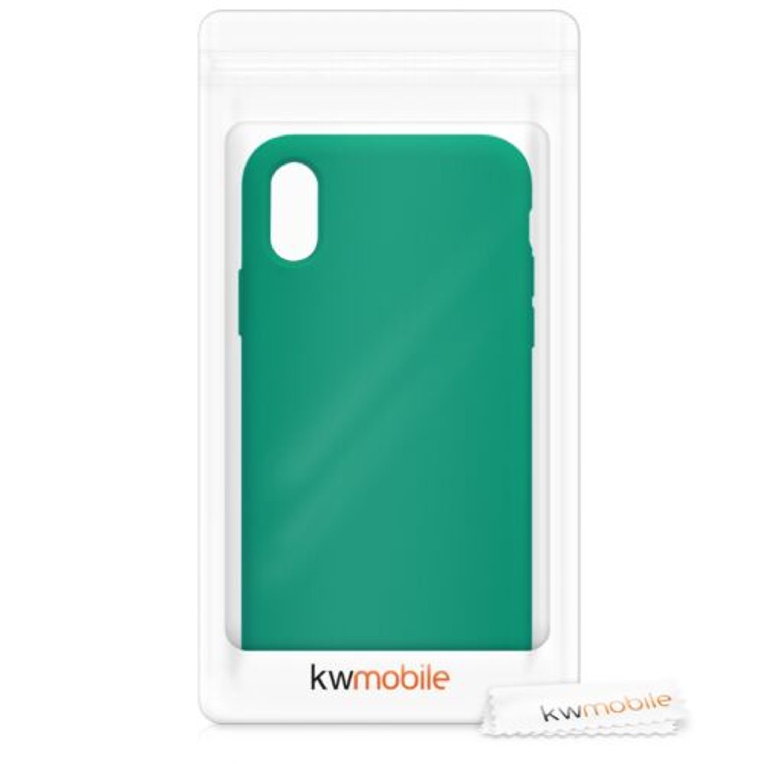 Husa pentru Apple iPhone X/iPhone XS, Silicon, Verde, 46313.142 fotografia produsului View 7 L