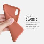 Husa pentru Apple iPhone X/iPhone XS, Silicon, Portocaliu, 42492.215 fotografia produsului View 3 S