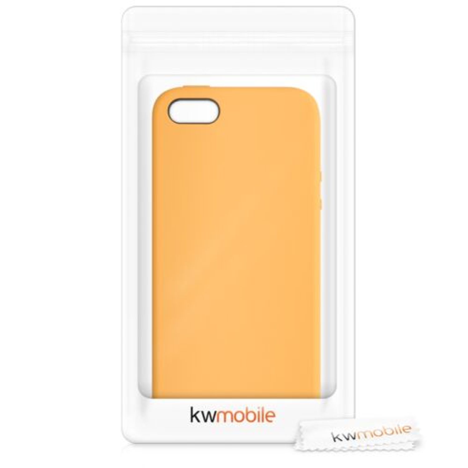 Husa pentru Apple iPhone 5/iPhone 5s/iPhone SE, Silicon, Portocaliu, 42766.191 fotografia produsului View 7 L