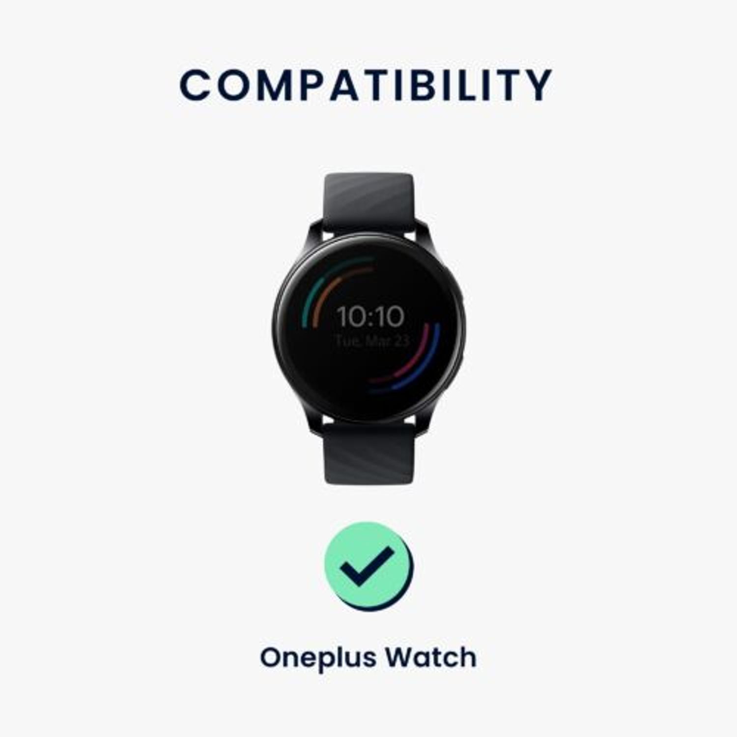Curea pentru OnePlus Watch, Kwmobile, Multicolor, Silicon, 58879.01 fotografia produsului View 6 L