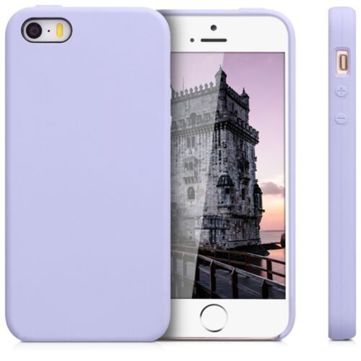 Husa pentru Apple iPhone 5/iPhone 5s/iPhone SE, Silicon, Mov, 42766.139 fotografia produsului View 2 L