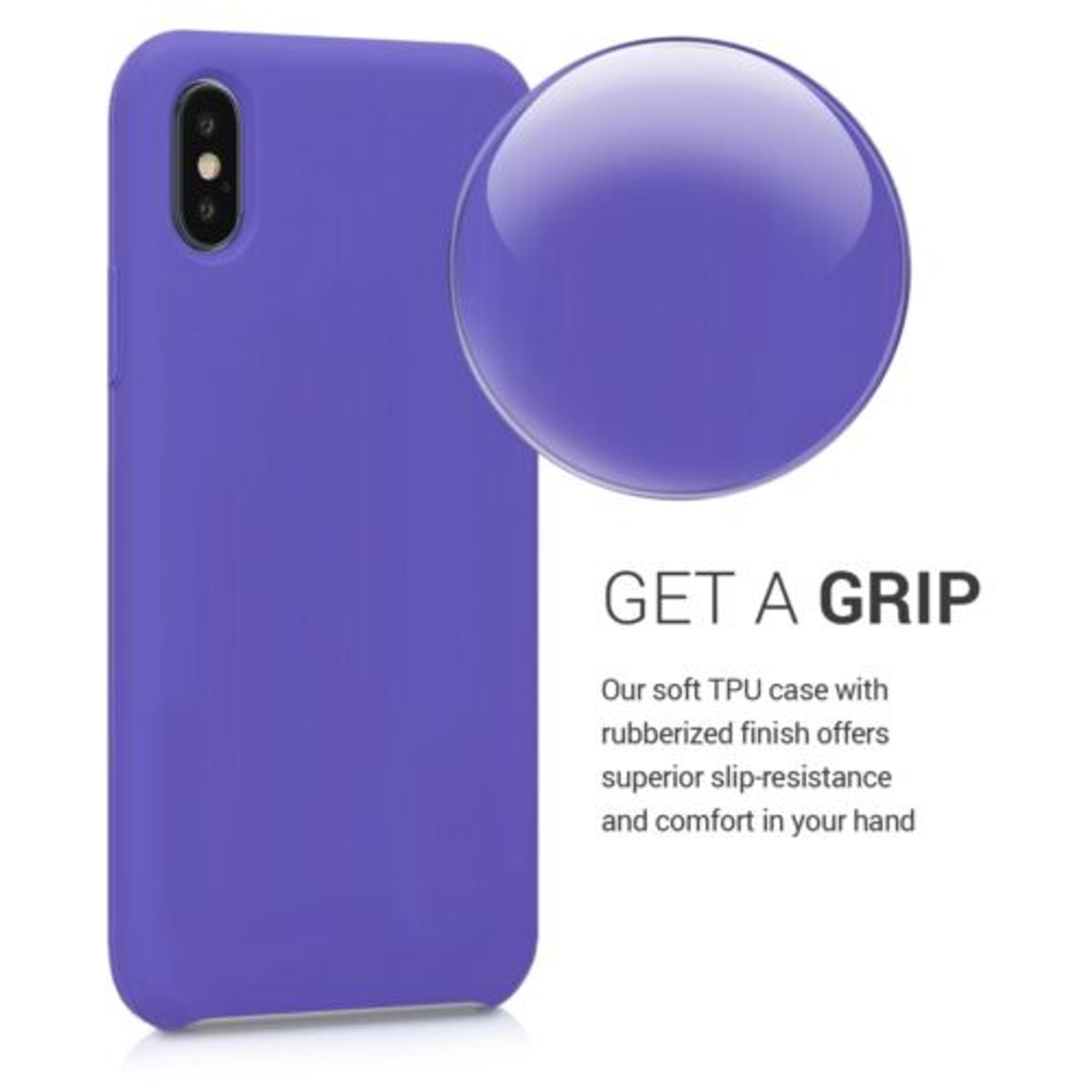 Husa pentru Apple iPhone X/iPhone XS, Silicon, Albastru, 42495.146 fotografia produsului View 4 L