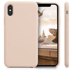 Husa pentru Apple iPhone X/iPhone XS, Silicon, Bej, 42495.154 fotografia produsului View 2 S