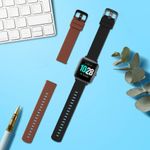Set 2 curele pentru Willful Smartwatch/Fitnesstracker, Kwmobile, Negru/Maro, Silicon, 57791.03 fotografia produsului View 3 S