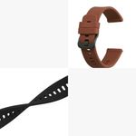 Set 2 curele pentru Willful Smartwatch/Fitnesstracker, Kwmobile, Negru/Maro, Silicon, 57791.03 fotografia produsului View 9 S