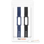 Set 2 Curele pentru Fitbit Ace 2, Kwmobile, Negru/Albastru, Silicon, 50102.01 fotografia produsului View 7 S