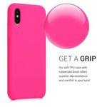 Husa pentru Apple iPhone X/iPhone XS, Silicon, Roz, 46313.08 fotografia produsului View 4 S