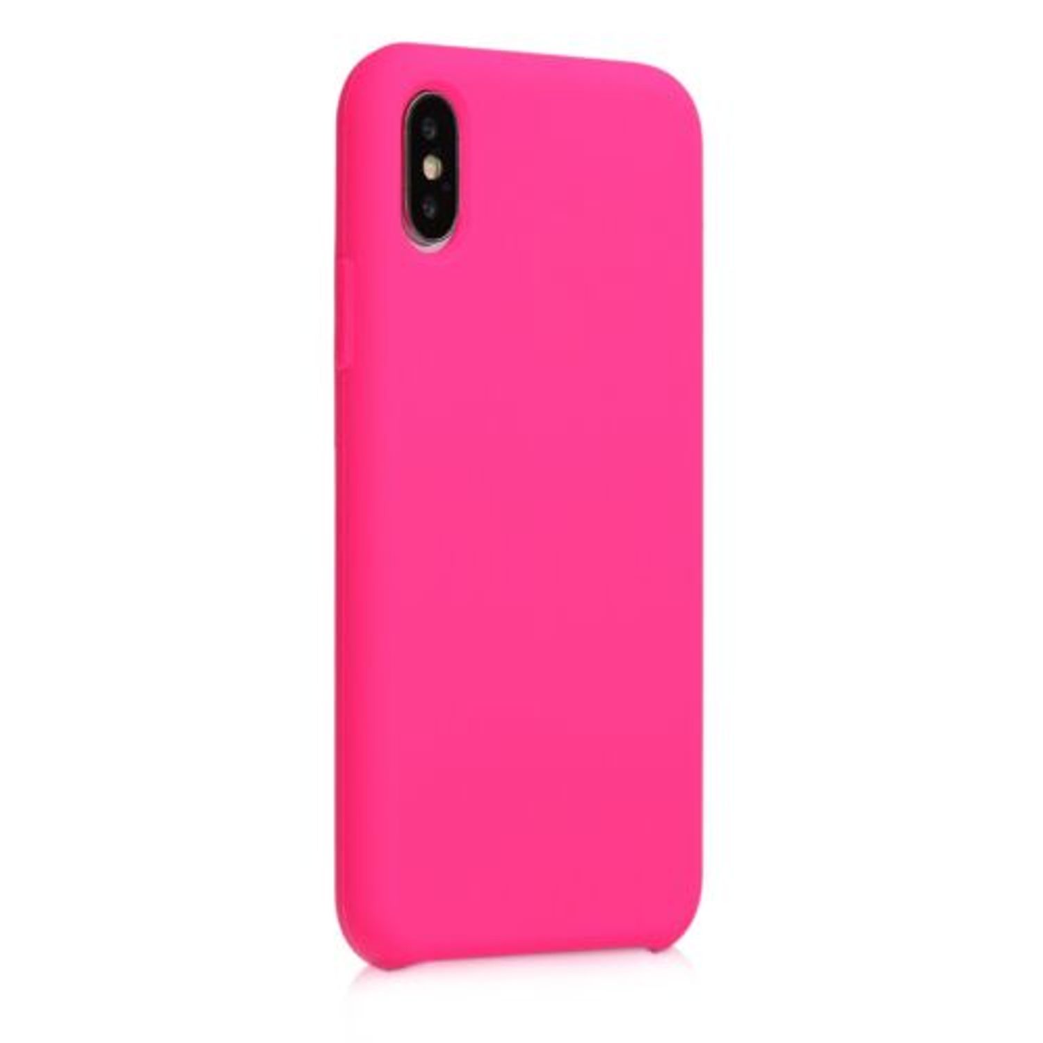 Husa pentru Apple iPhone X/iPhone XS, Silicon, Roz, 46313.08 fotografia produsului View 8 L