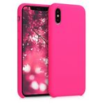 Husa pentru Apple iPhone X/iPhone XS, Silicon, Roz, 46313.08 fotografia produsului