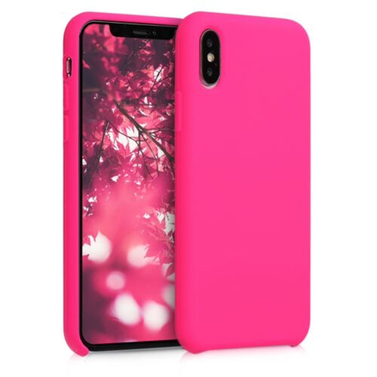 Husa pentru Apple iPhone X/iPhone XS, Silicon, Roz, 46313.08 fotografia produsului