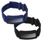 Set 2 Curele pentru Fitbit Ace 2, Kwmobile, Negru/Albastru, Silicon, 50102.01 fotografia produsului View 2 S