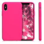Husa pentru Apple iPhone X/iPhone XS, Silicon, Roz, 46313.08 fotografia produsului View 2 S