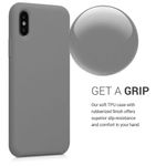 Husa pentru Apple iPhone X/iPhone XS, Silicon, Gri, 46313.155 fotografia produsului View 4 S
